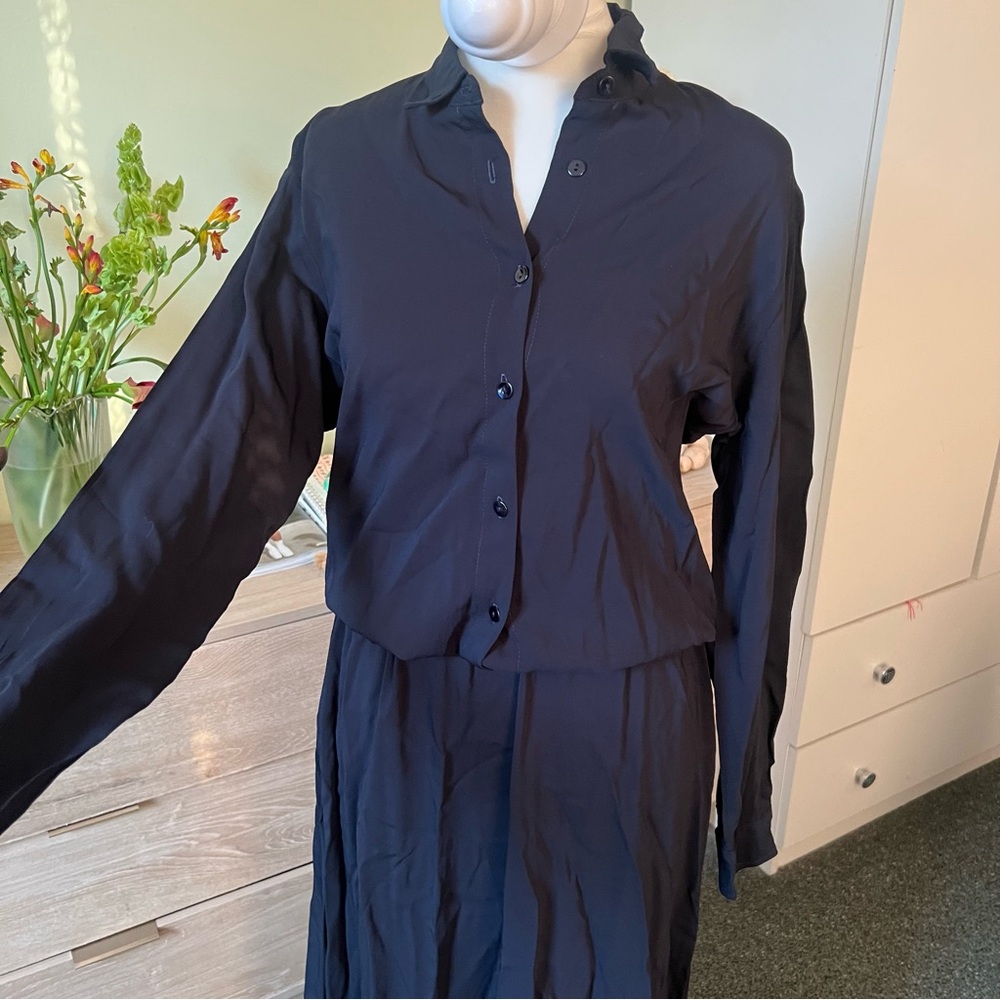Women’s Long Sleeve Button-Front Dress - cos